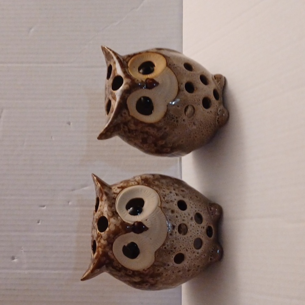 4/$40 Owl Tea Light Holders - Set of 2